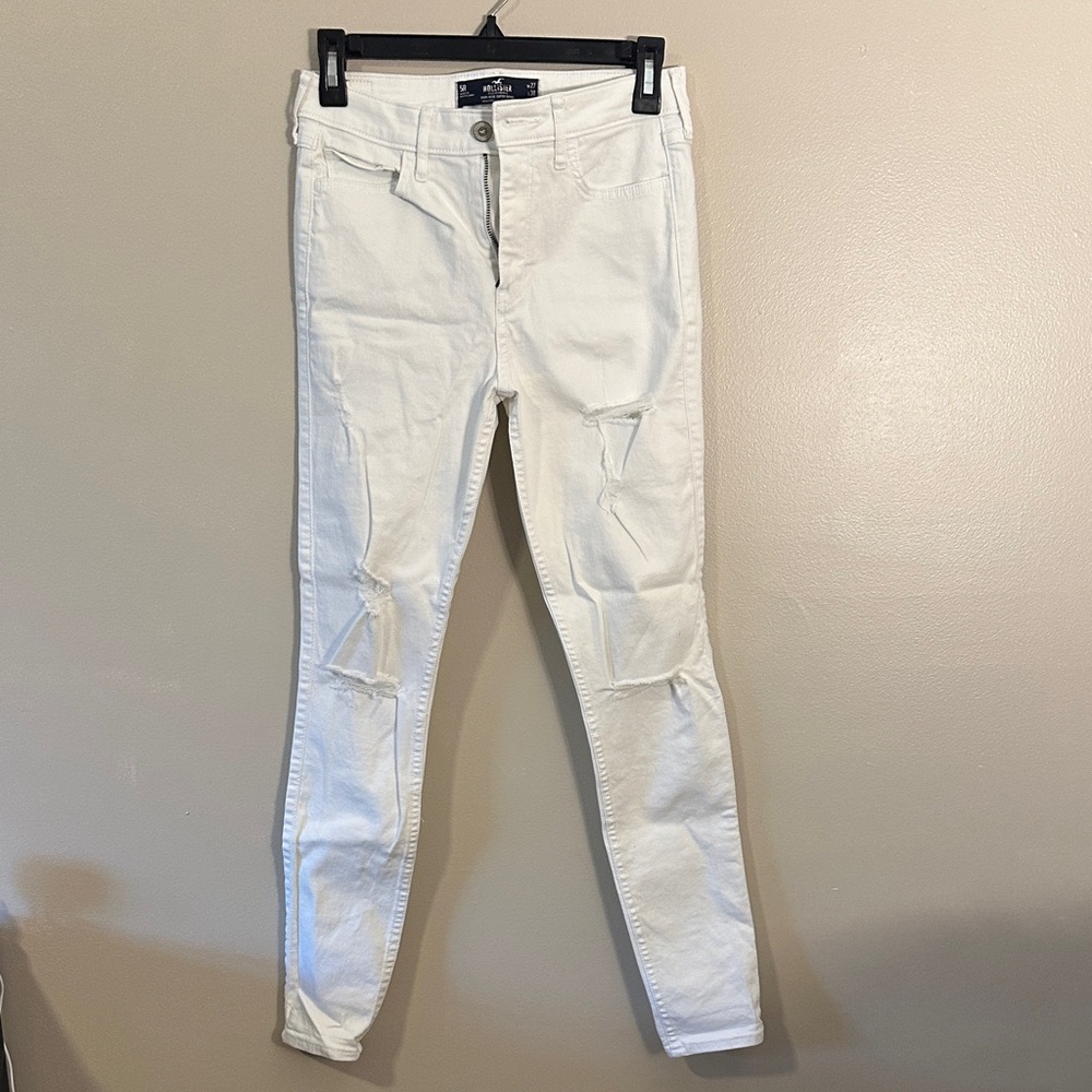 Hollister Women's White Skinny Jeans